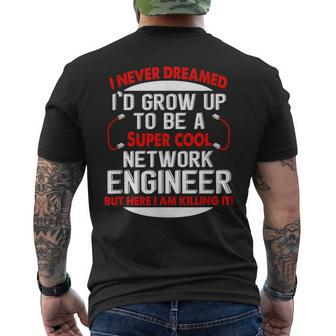 Cloud Computing Data Science Information Technology Men's T-shirt Back Print | Mazezy