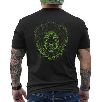 Clown Head Grim Reaper Man Or Woman Halloween Mens Back Print T-shirt | Mazezy UK