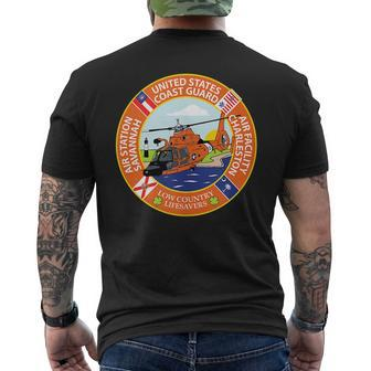 Coast Guard Air Station Savannah Savannah Funny Gifts Mens Back Print T-shirt | Mazezy