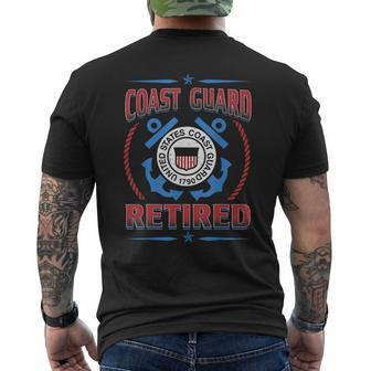 Coast Guard Retirement Gifts Idea Outfit Retirement Funny Gifts Mens Back Print T-shirt | Mazezy