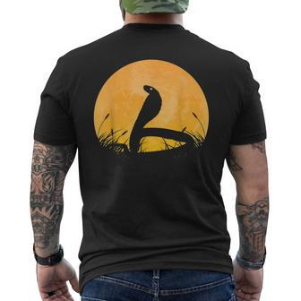 Cobra Easy Halloween Outfit Animal Snake Moon Costume Gift Gifts For Snake Lovers Funny Gifts Mens Back Print T-shirt | Mazezy