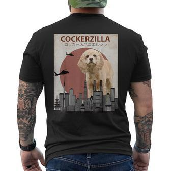 Cockerzilla Cocker Spaniel Dog Lovers Men's T-shirt Back Print | Mazezy