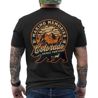 Colorado Family Vacation 2023 Mountains Camping Family Trip Mens Back Print T-shirt - Seseable