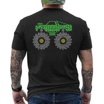 Colorful Polka Dot Monster Truck International Dot Day Men's T-shirt Back Print | Mazezy