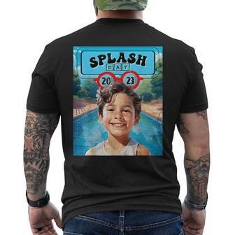 Colorful School Splash Dayfield Boys Mens Back Print T-shirt - Seseable