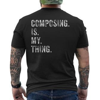 Composer Music Composer Men's T-shirt Back Print | Mazezy