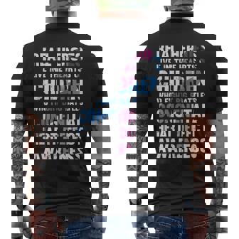Congenital Heart Defect Chd Awareness Real Heroes Mens Back Print T-shirt - Thegiftio UK