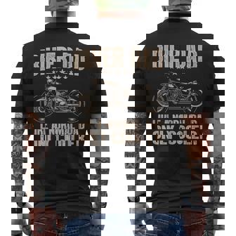 Cool Biker Design For Dad Men Motorcycling Motorcycle Biker Mens Back Print T-shirt - Thegiftio