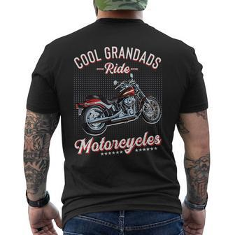 Cool Grandads Ride Motorcycles Grandad Biker Motorbike Mens Back Print T-shirt | Mazezy UK