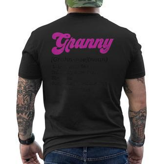 Cool Granny Meaning Matching Birthday Present Men's T-shirt Back Print | Mazezy