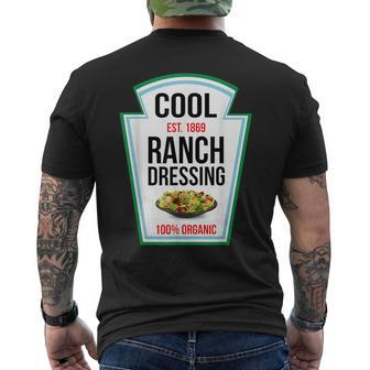 Cool Ranch Dressing Bottle Label Halloween Family Matching Men's T-shirt Back Print - Thegiftio UK