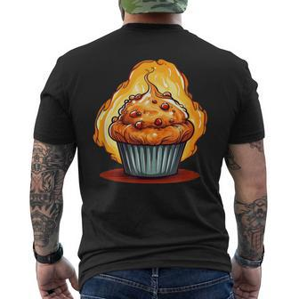 Cool Sweets Muffin For Baking Lovers Men's T-shirt Back Print | Mazezy
