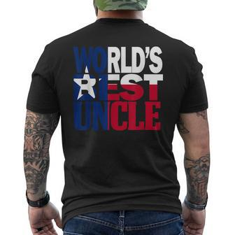 Cool Worlds Best Uncle And Texas T Uncle Mens Back Print T-shirt | Mazezy
