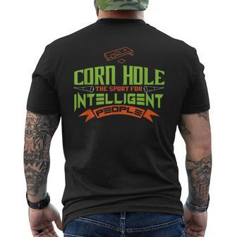 Corn Hole The Sport For Intelligent People Funny T Corn Funny Gifts Mens Back Print T-shirt | Mazezy UK