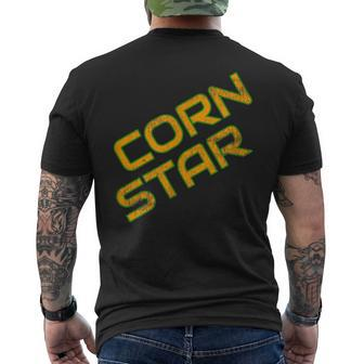 Corn Star Camo Funny Dad Fathers Cornhole Beer Toss Mens Back Print T-shirt - Thegiftio UK