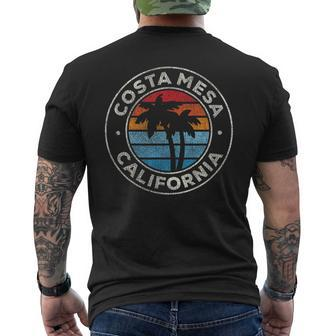 Costa Mesa California Ca Vintage Graphic Retro 70S Men's T-shirt Back Print | Mazezy