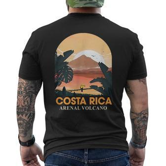 Costa Rica Arenal Volcano Travel Beach Summer Vacation Trip Mens Back Print T-shirt - Seseable