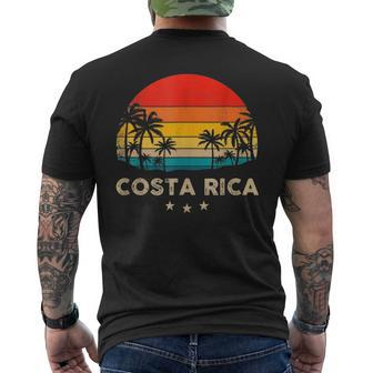 Costa Rica Sunset Mens Back Print T-shirt - Seseable