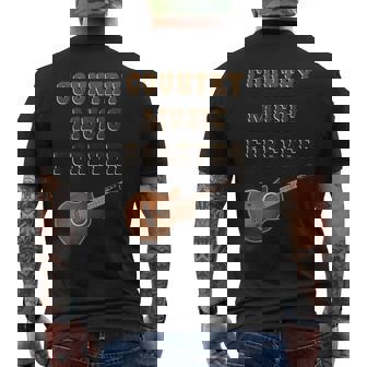Country Music Forever Western Old-Time New Country Men's T-shirt Back Print | Mazezy