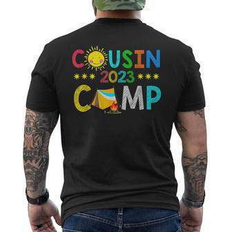 Cousin Camp 2023 Family Camping Summer Vacation Mens Back Print T-shirt - Seseable