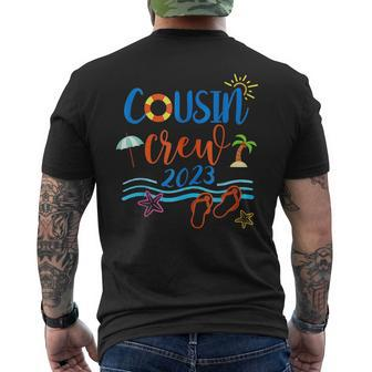 Cousin Crew 2023 Beach Vacation Matching Summer Family Trip Mens Back Print T-shirt - Seseable