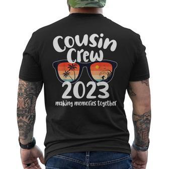 Cousin Crew 2023 Summer Vacation Beach Family Trip Reunion Mens Back Print T-shirt - Seseable