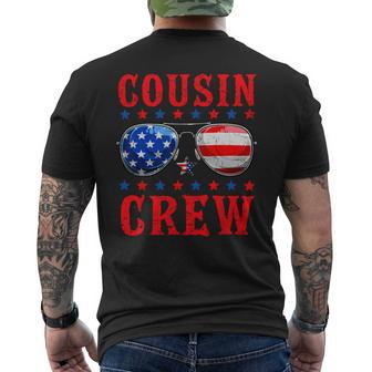 Cousin Crew Sunglasses Usa American Flag 4Th Of July Womens Mens Back Print T-shirt - Monsterry DE