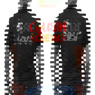 Cousin Crew Turkey Matching Family Thanksgiving Party Pajama Men's T-shirt Back Print | Mazezy