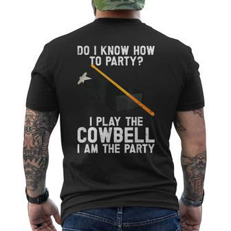 Cow Bell More Cowbell Vintage Funny Drummer Cowbell Funny Mens Back Print T-shirt - Thegiftio UK