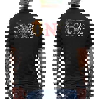 Cowboy One Year Old Western Rodeo Theme 1St Birthday Party Mens Back Print T-shirt - Seseable
