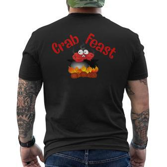 Crab Feast Funny Mens Back Print T-shirt | Mazezy