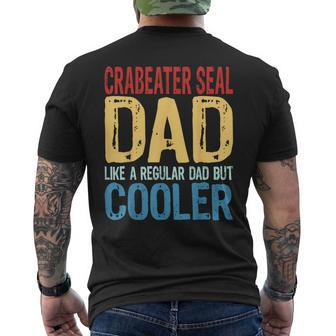 Crabeater Seal Dad Like A Regular Dad But Cooler Men's T-shirt Back Print | Mazezy