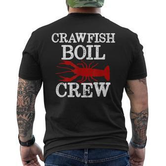 Crawfish Boil Crew Party Group Matching Crayfish New Orleans Mens Back Print T-shirt - Thegiftio UK