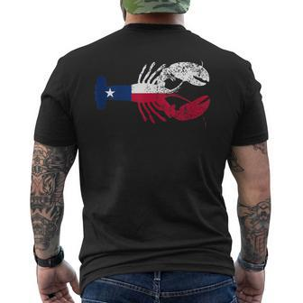Crawfish Texas Seafood Shellfish Cajun Star Southern Food Mens Back Print T-shirt - Thegiftio UK