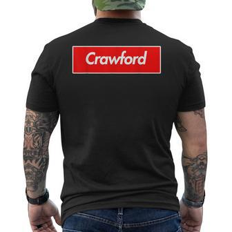 Crawford Name Men's T-shirt Back Print | Mazezy