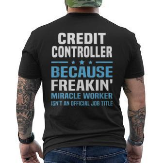 Credit Controller Men's T-shirt Back Print | Mazezy AU