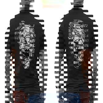 Creepy Scary Clown Horror Halloween Costume Spooky Mens Back Print T-shirt | Mazezy