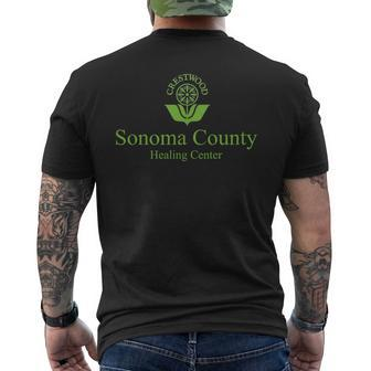 Crestwood Sonoma Healing Center Mens Back Print T-shirt | Mazezy