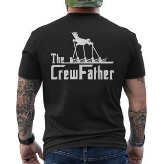 Crewfather Rowing Team Rowboat Sculling Paddling Kayaking Mens Back Print T-shirt | Mazezy