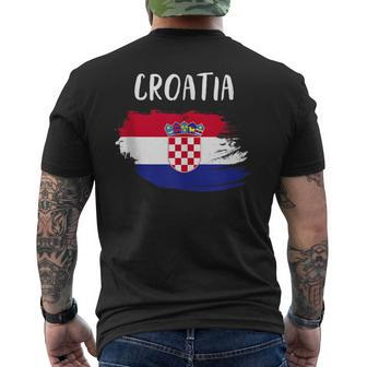 Croatia Indepedence Day Croatia Flag Croatia Funny Gifts Mens Back Print T-shirt | Mazezy
