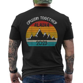 Cruisin Together Alaska 2023 Matching Family Friends Group Mens Back Print T-shirt - Seseable