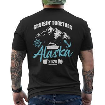 Cruising Together Alaska Trip 2024 Family Weekend Trip Match Men's T-shirt Back Print | Mazezy