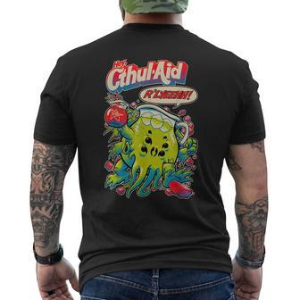 Cthul-Aid -Cthulhu Anime Men's T-shirt Back Print