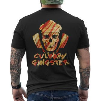 Culinary Gangster Cooking Chef Gift For Family Cook Kitchen Mens Back Print T-shirt | Mazezy