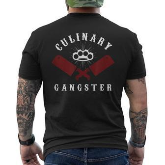 Culinary Gangster Kitchen Chef Restaurant Gastronomy Men's T-shirt Back Print | Mazezy