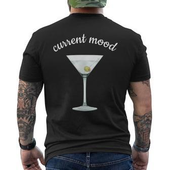 Current Mood Dirty Martini T Men's T-shirt Back Print | Mazezy