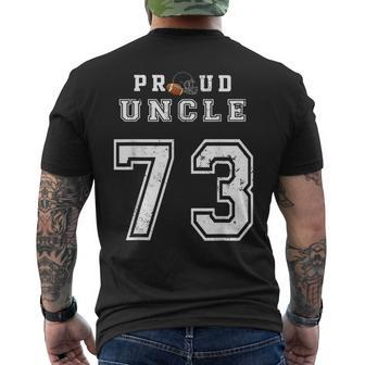 Custom Proud Football Uncle Number 73 Personalized For Men Mens Back Print T-shirt | Mazezy CA