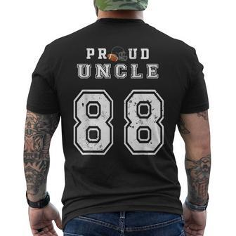 Custom Proud Football Uncle Number 88 Personalized For Men Mens Back Print T-shirt | Mazezy