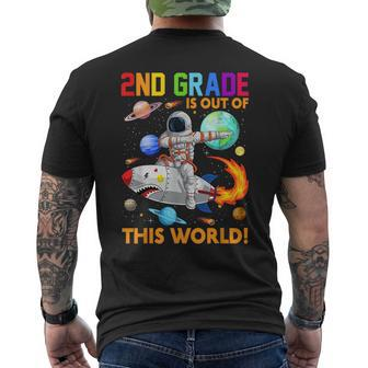 Cute 2Nd Grade Is Out Of This World Astronaut Back To School Mens Back Print T-shirt - Monsterry