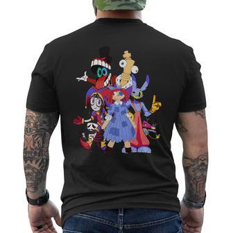 Cute Amazing Digital Circus Gooseworx Men's T-shirt Back Print - Seseable